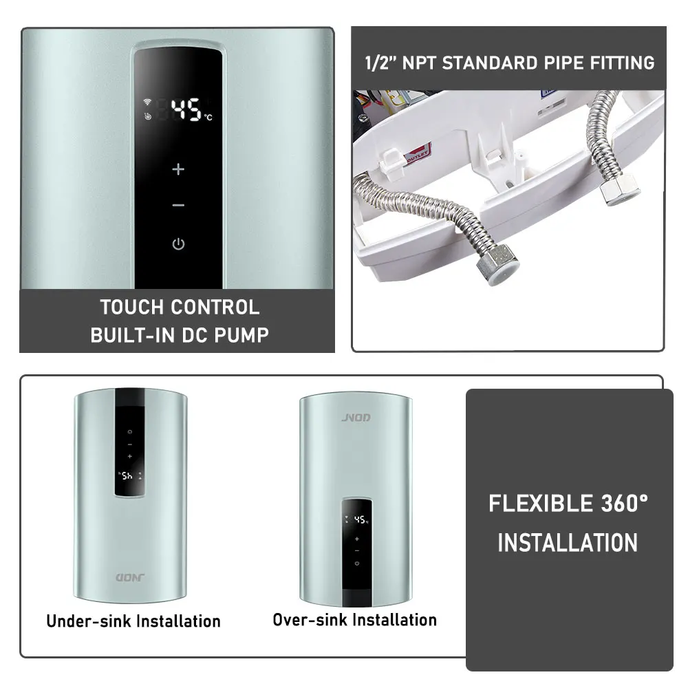 Pressure Pump Smart Water Heater Wifi Whole House 400V 21kW Instant Electric Water Heaters