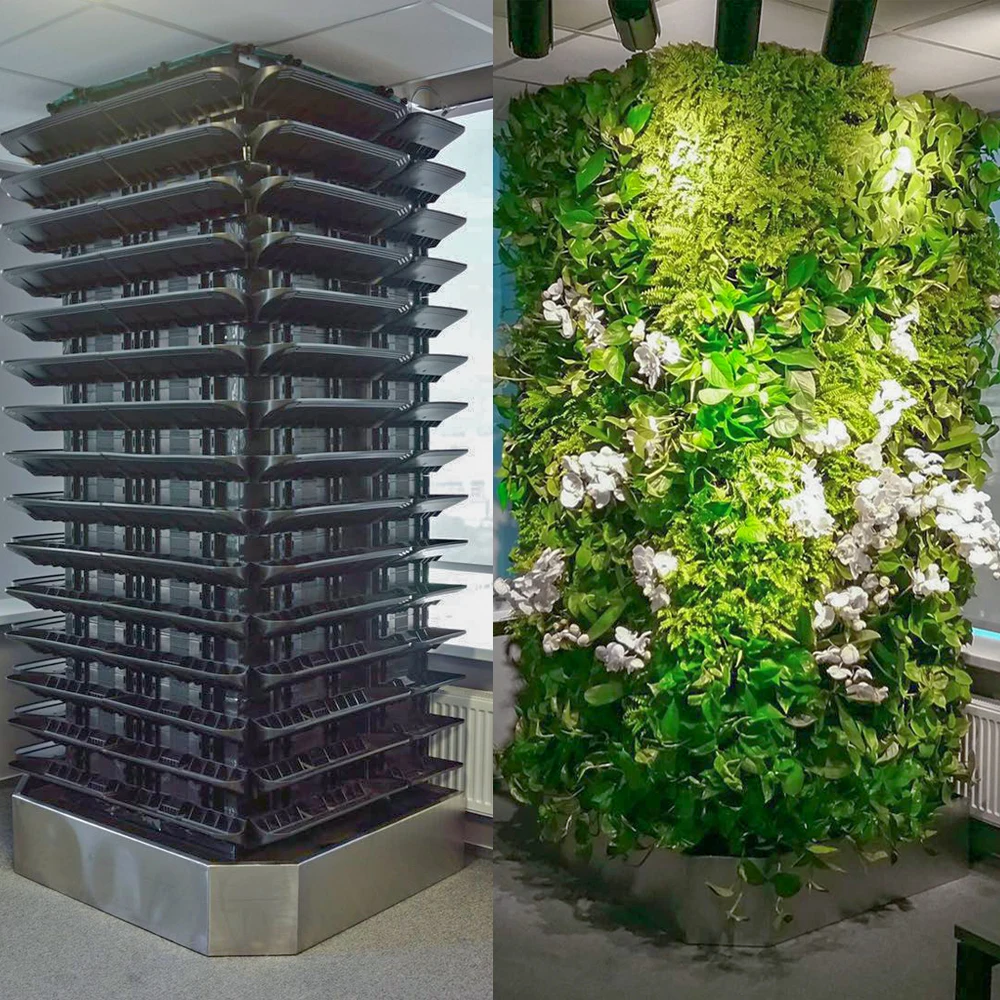 hot selling  vertical garden HydroBricks green wall system living wall  vertical planting shelf
