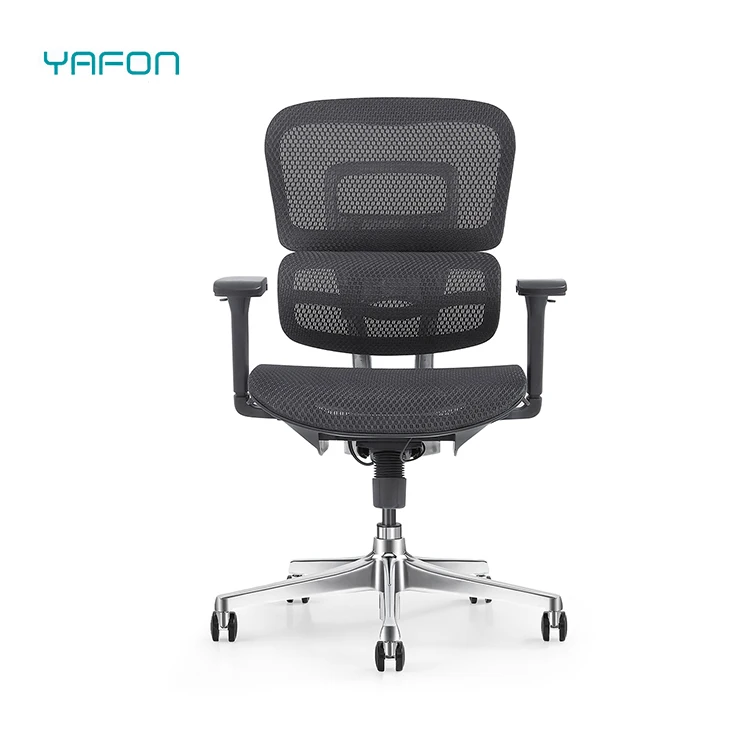 Ergonomic Modern Office Chair with Adjustable Lumbar Support Mesh Lift Style Fabric Design