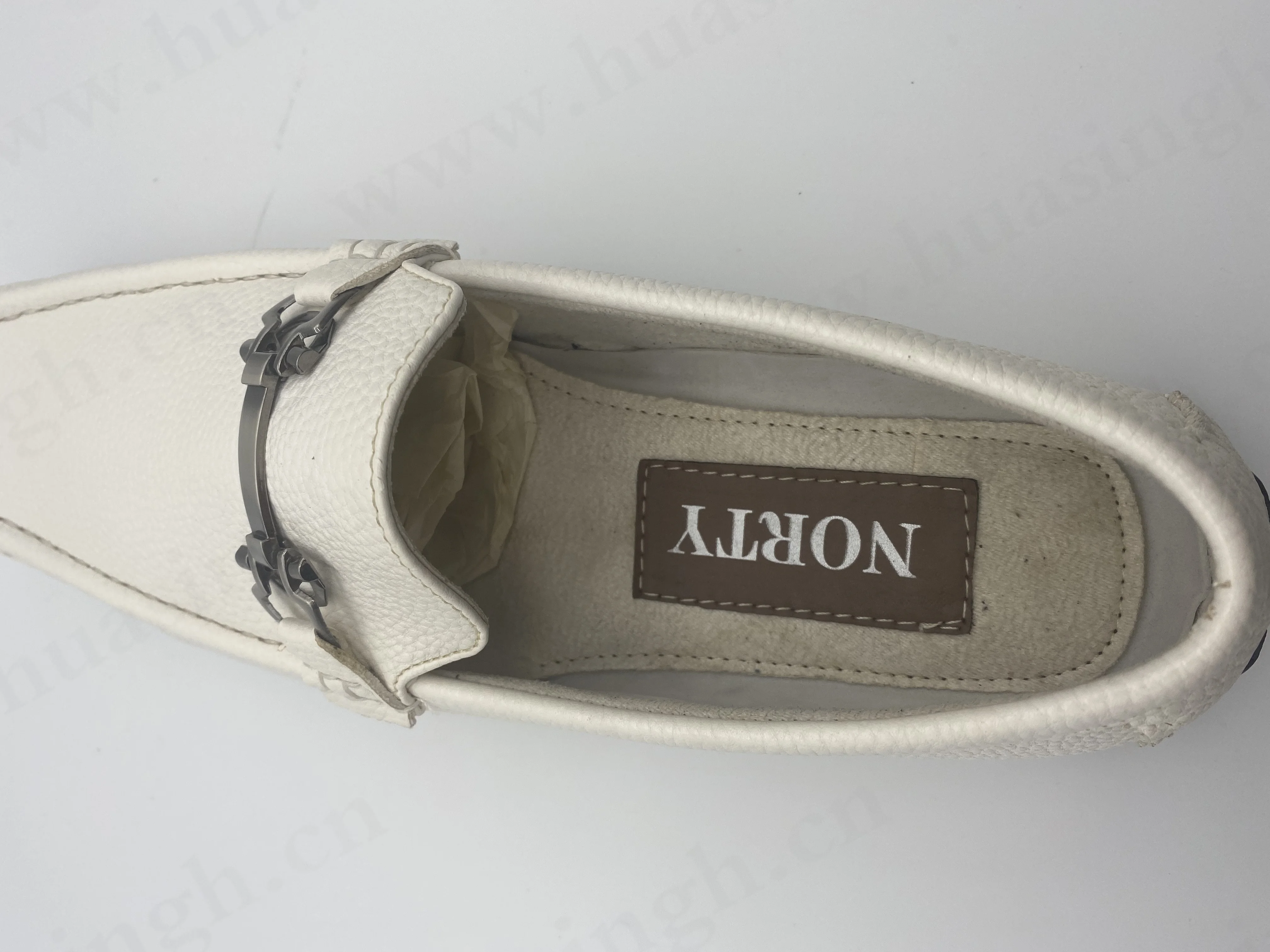 ZH, comfortable full leather lining and insole walking style shoes black rubber outsole easy wear peas moccasin shoes HSW072