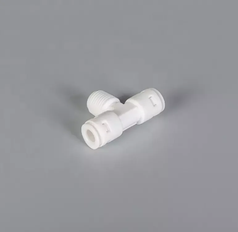 Chinese factory POM Male Thread Tube Tee Quick Connect adapter fittings universal pipe union Pipe Fittings for RO Water Purifier