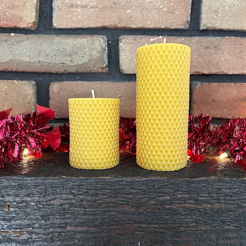 Cheap Wholesale Price Scented 100% Natural Beeswax Pure Yellow Pillar Beeswax Candles