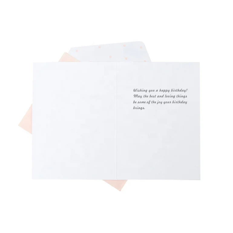 
2020 Best Seller Bottle Shape Die Cut Shaker Happy Birthday Cards, Custom Printing Handmade Greeting Cards with Envelope 