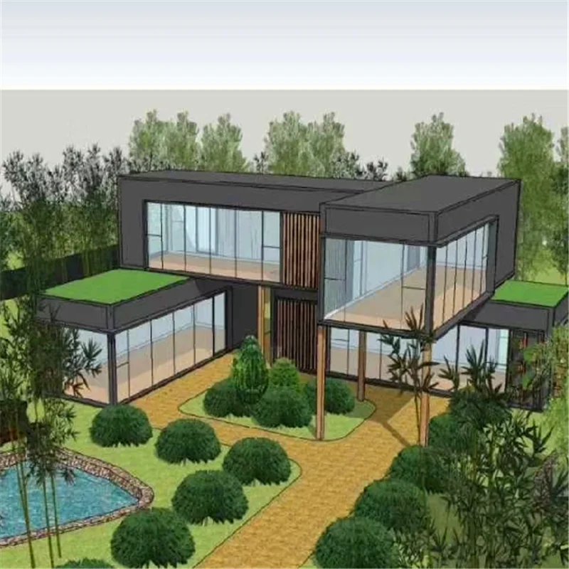 2024 новый дизайн контейнерная вилла с высоким качеством Сделано в Китае