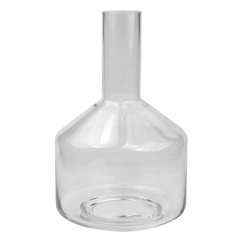 Clear Whiskey Decanters Wood Base Glass Bottle Bar Wine Decanter 2200ml