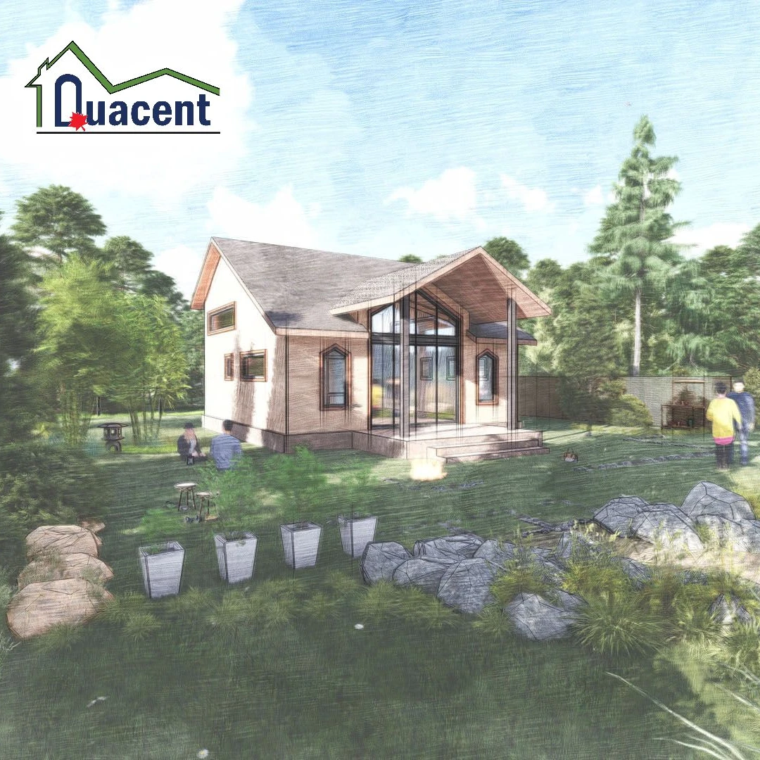 Quacent Tiny Home Hotel Tiny SIPs House Modern Prefabricated Flat Pack House Garden Suite Made By Structural Insulated Panels