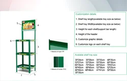 Bosen produce plastic Thermoformed POP Plastic Display