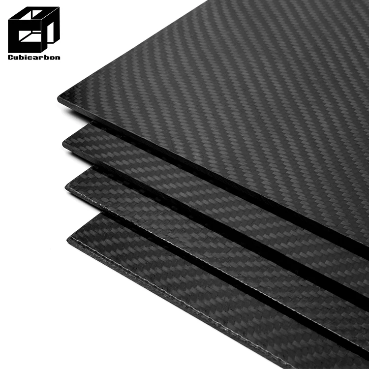 3K Matte/Glossy Carbon Sheets Twill/Plain Weave Carbon Fiber Plate Custom Carbon Fibre Sheet CNC