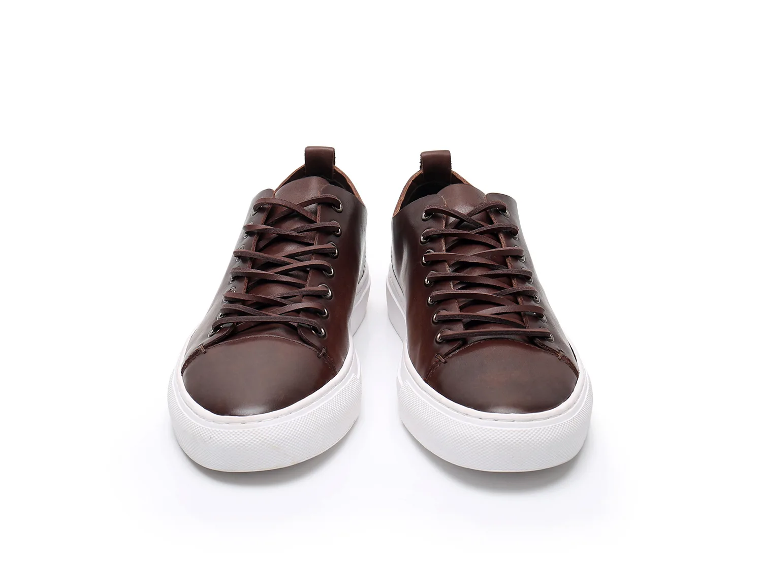 OEM Sneaker Manufacture Leather Sneakers Wholesale Custom Logo Men Brown Casual Canvas Skateboarding Shoes
