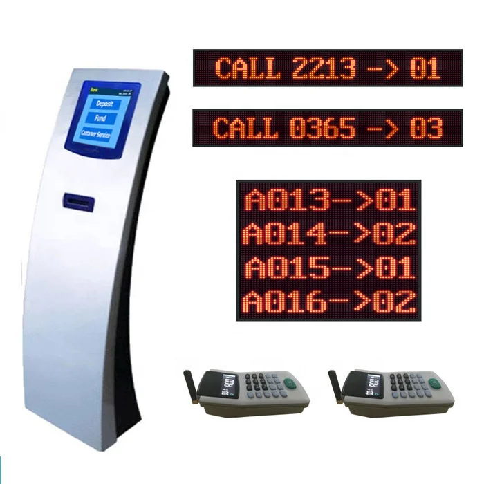 Automatic Banking/Hospital/Clinic Service Counter Wireless (QMS) Queuing Management Token Number Display System