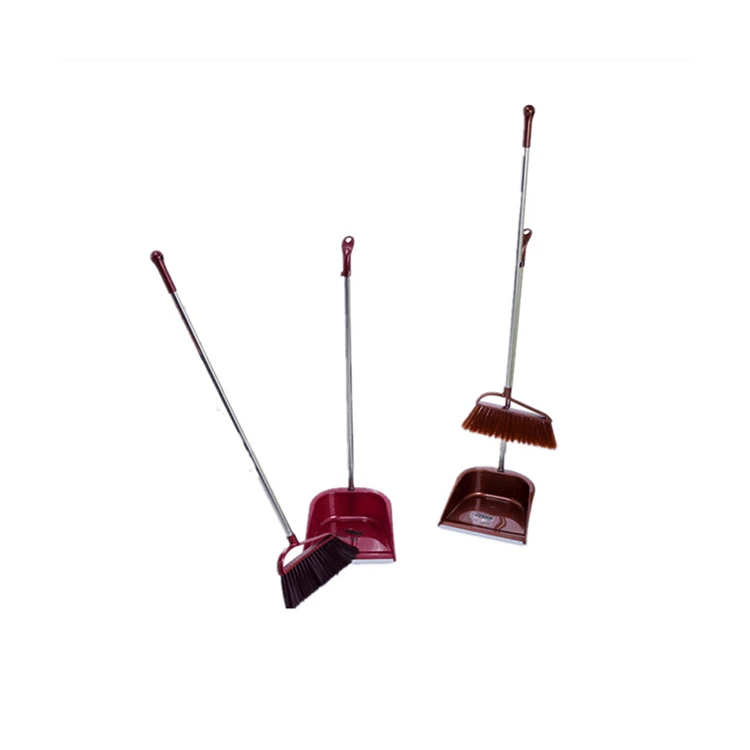 Hot Sale Wholesale Floor Claw Brush Portable Dustpan And Broom Set