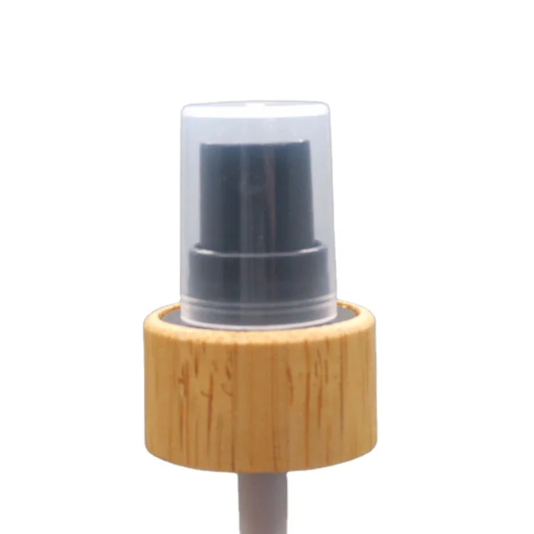 Standred plastic PET bottle  bamboo cap 24/410 mist perfume spray 24mm