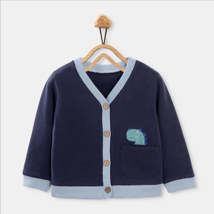 
Leesourcing- fashional organic cotton spring-autumn baby knitted cardigan sweaters 