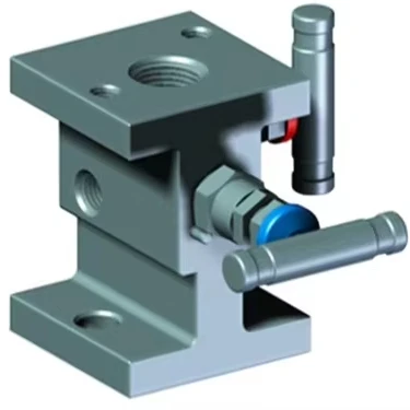 316L stainless steel  H type 2 valve manifold for differential pressure transmitter