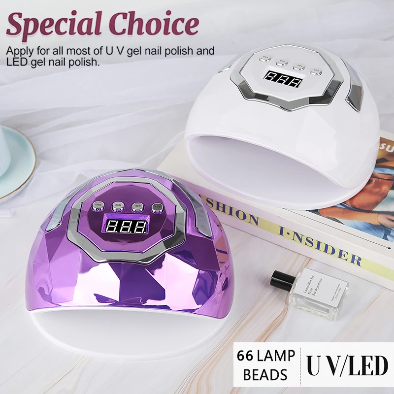 DKW 280W-66 Lamp Beads Can Be Portable SUN-KM8 Comfortable Induction Baking Lamp Four-speed Timing Nail Lamp