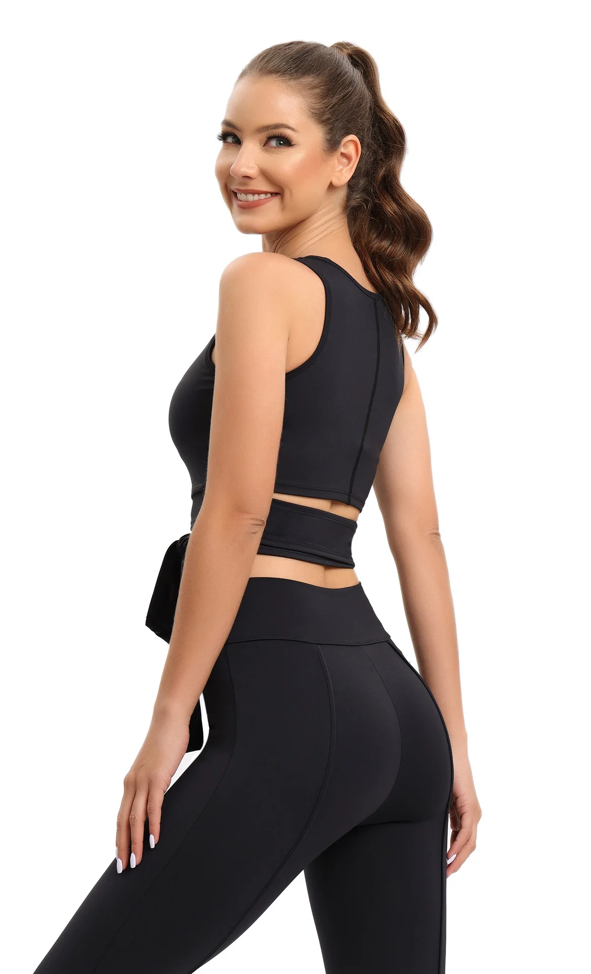 Wholesale Custom Logo 2Pcs Women Yoga Suit Sport Wear Set