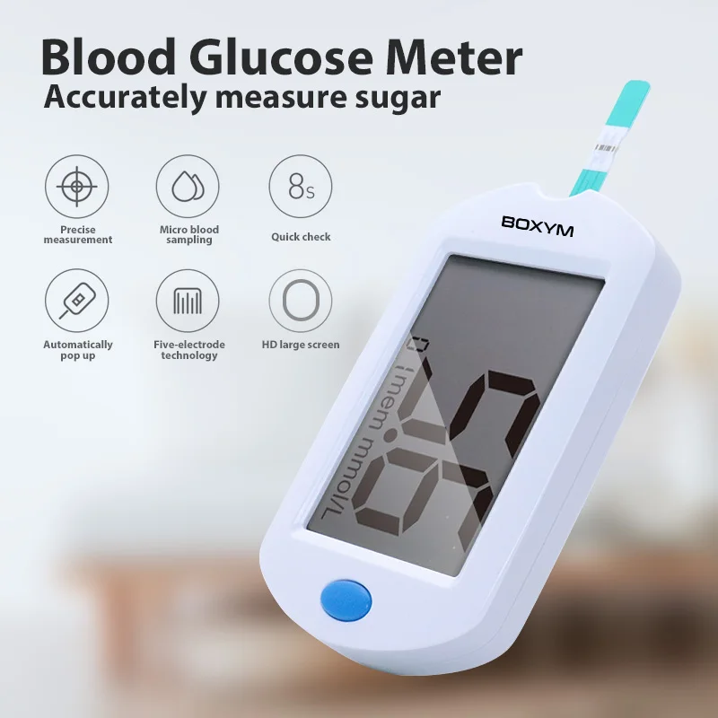 Многофункциональный глюкометр тестовые полоски измеритель уровня глюкозы в крови