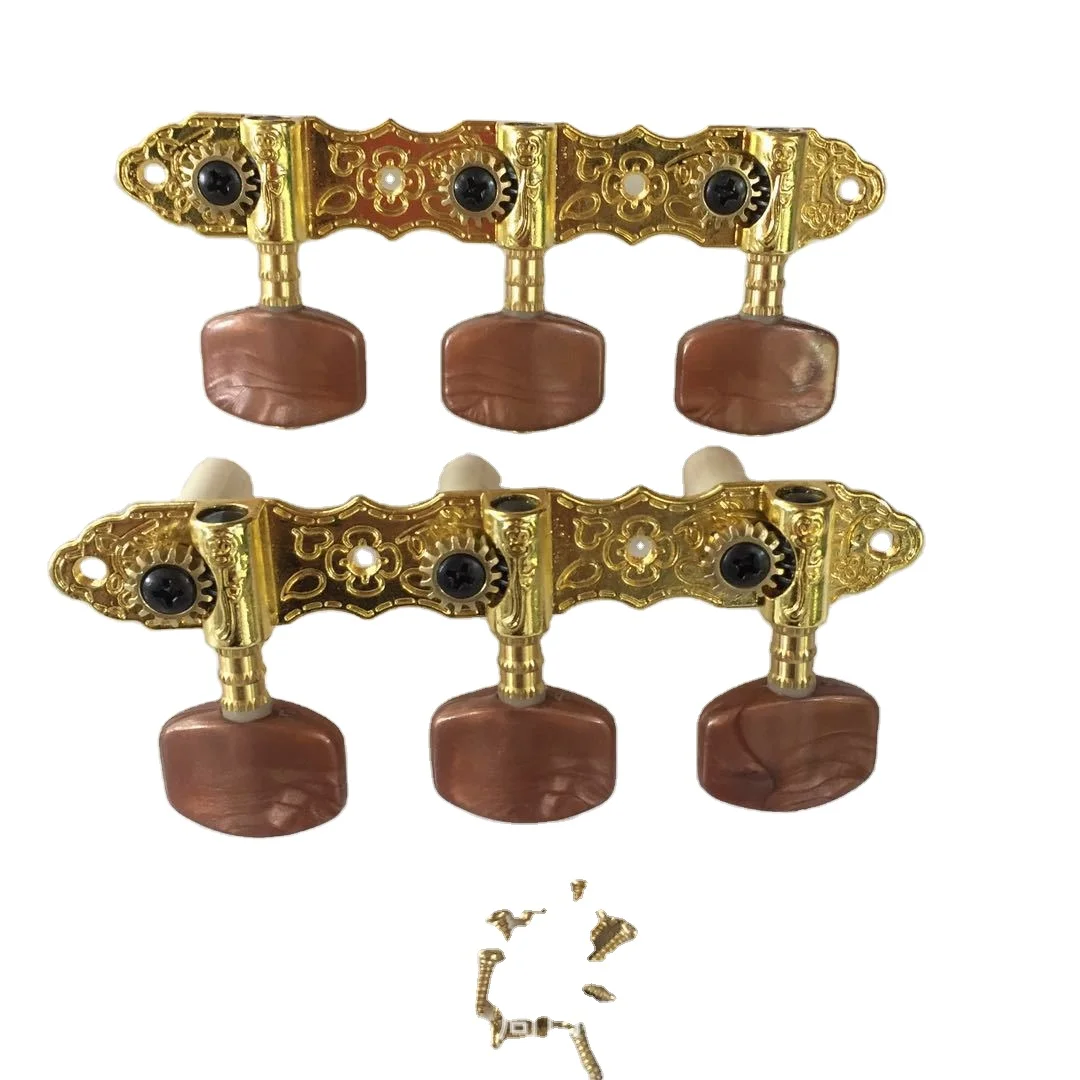 Guitar accessories Instrument accessories Long three ABS flower head plastic column, string knob, string shaft tuning
