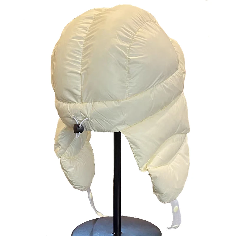 Winter Warm Down Hat With Ear Flaps Antifreeze Comfortable Outdoor Unisex Sport Cap For Hiking Climbing Skiing Cycling