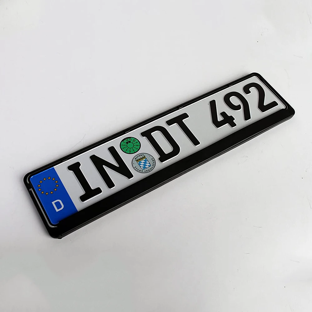 European Standard Size Blank Plate Holder Euro Car License Plate Frame