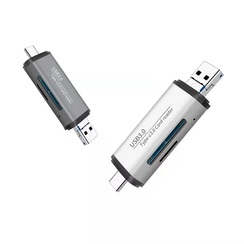 
High Transmission Micro TF SD 3 In 1 Adapter USB Type C 3.0 Memory OTG Card Reader 