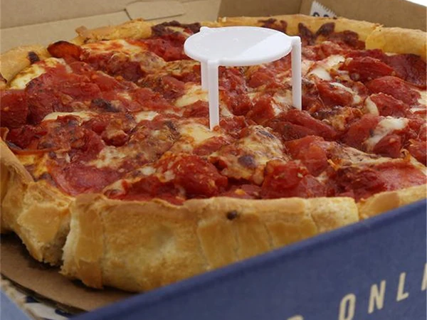 MJ Portable Plastic Pizza Tripod White Tabletop Plastic Pizza Saver Stand Tripod