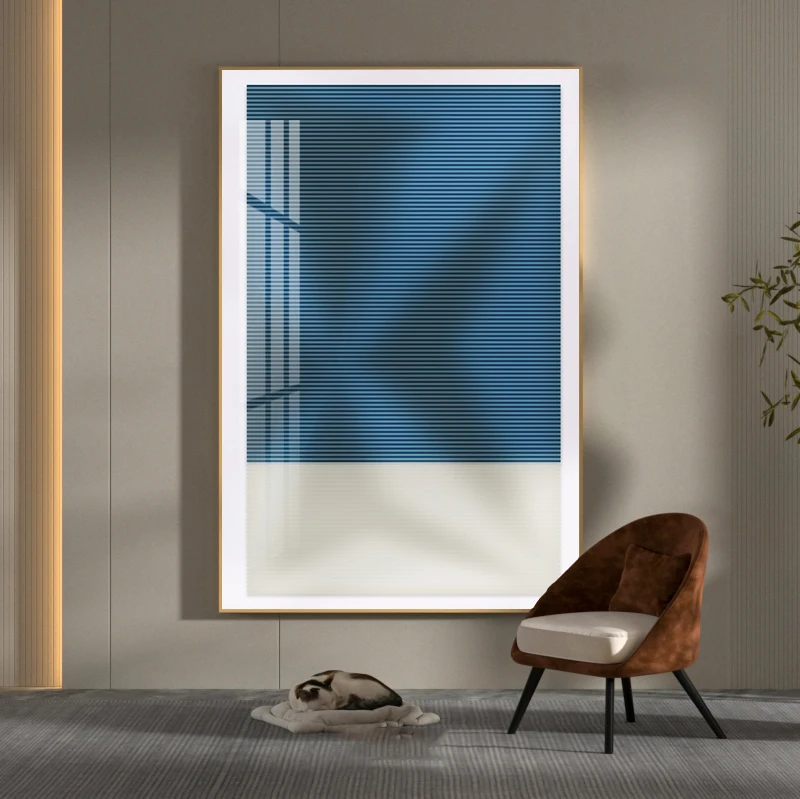 HUAMIAO Wholesale Simple Crystal Porcelain Painting High Quality Abstract Wall Art Posters Large  Wall Painting Home Decor