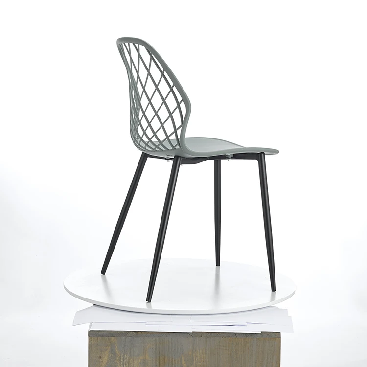 Forman Plastic Dining Chair Tavolo Pranzo Scandinavian Design Modern Home Furniture Chairs Dinning With Geometrical Back