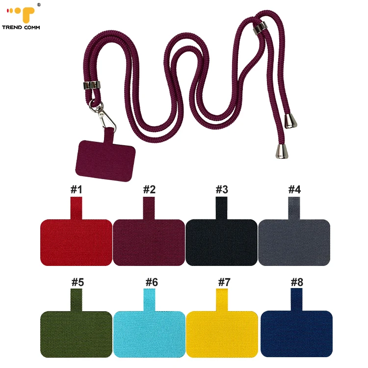 Detachable Phone Cover Sling For iPhone 12 / Pro Universal Mobile Lanyard Oxford Cloth Tag