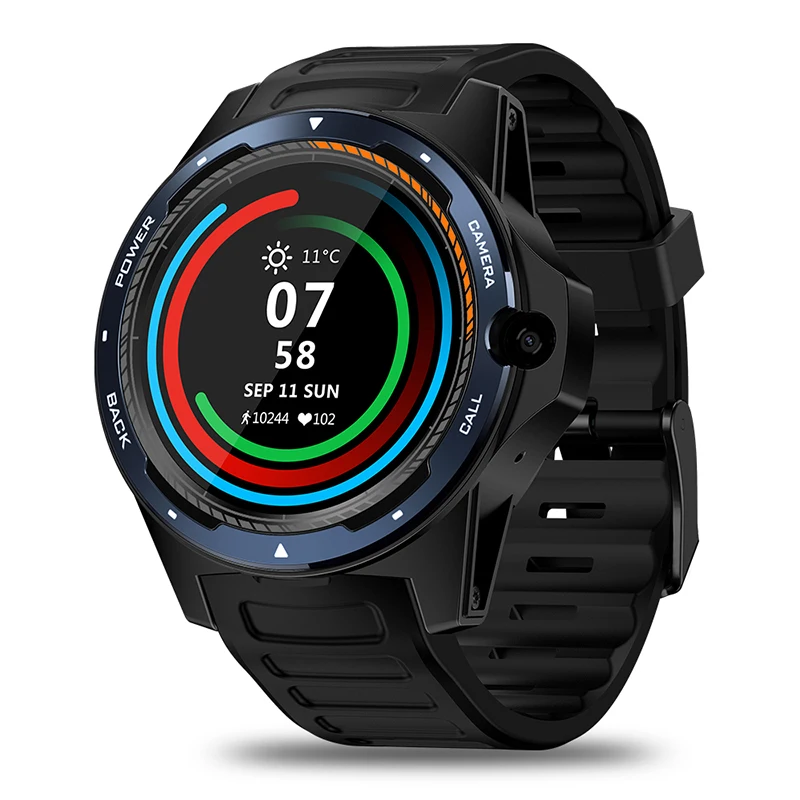 Zeblaze THOR 5 двойная система гибридный 4G Smartwatch 1 39 дюймов aomled 454*454p x 2 ГБ + 16 Гб 8.0MP фронтальная камера Смарт-часы для мужчин
