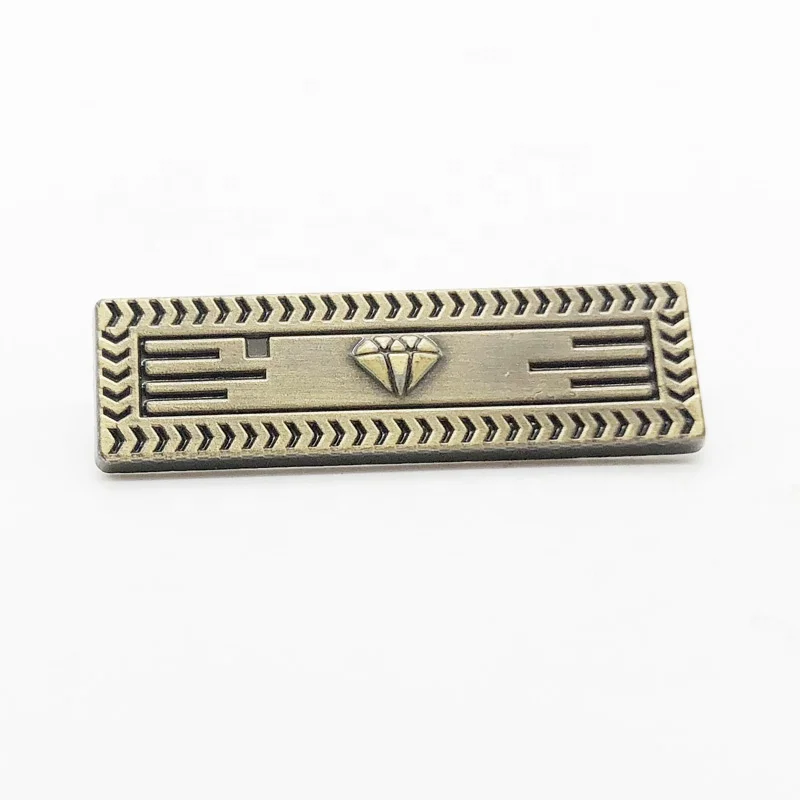 Custom hanging plating metal label