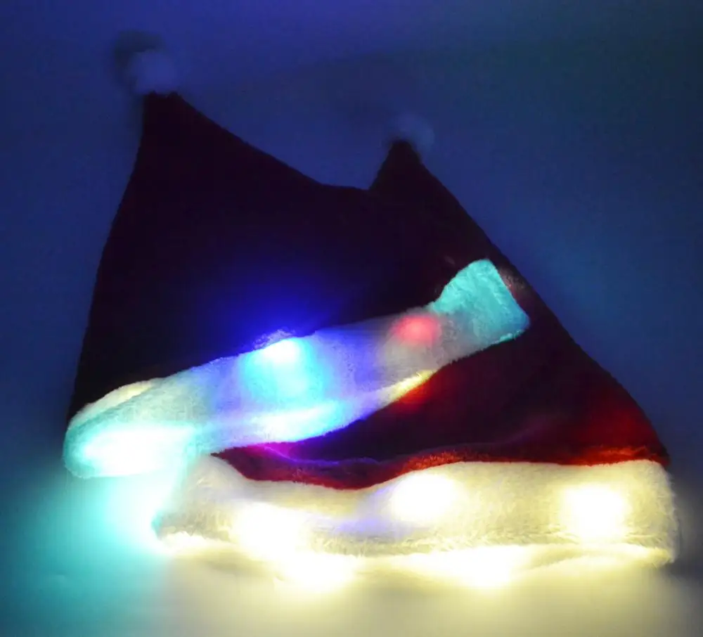 Led Christmas Hats LED Santa Hat Santa Claus Hat for Christmas Party Favors