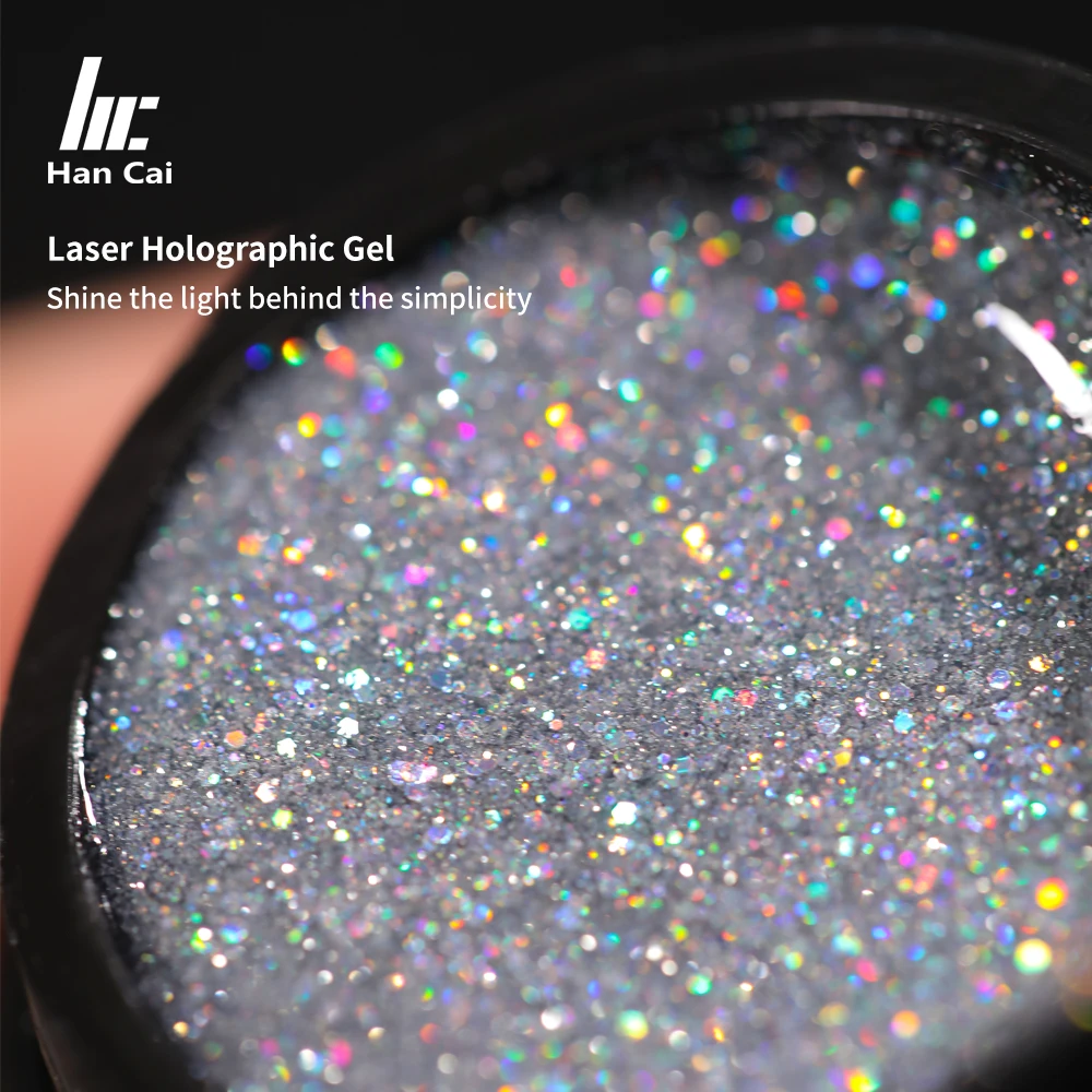 Free Samples Holographic Laser Gel Private Label Reflective Glitter Color Soak Off Uv Gel Nail Polish