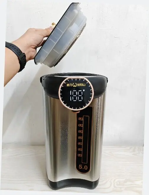 5L big digital display screen touch control panel multi-functional 12 options insulation  2 ways dispense electric thermo pot