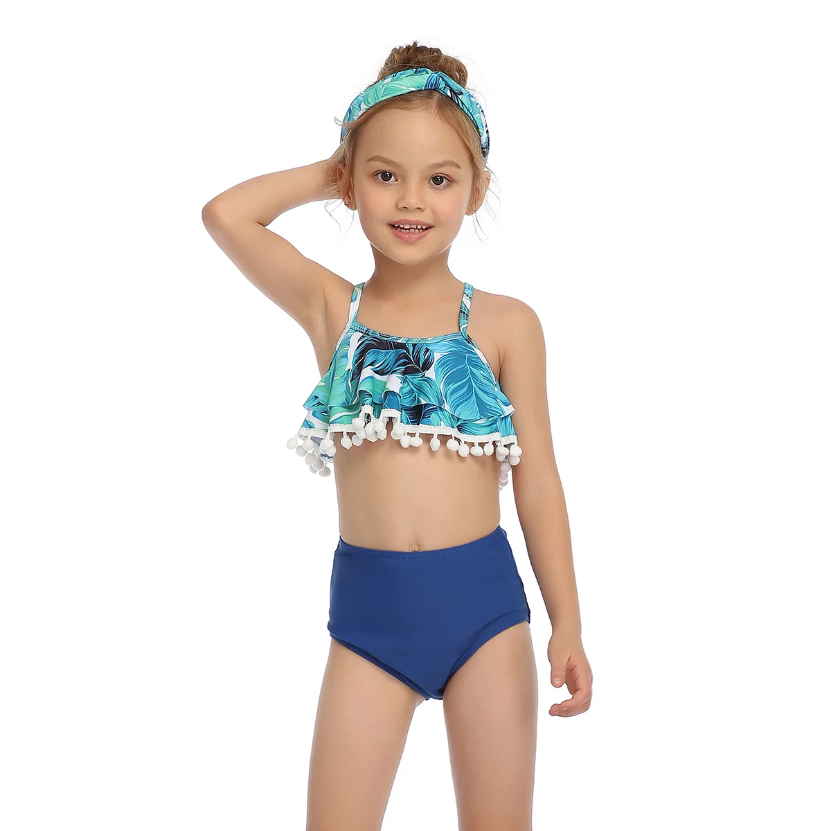 Новое поступление летний детский купальник в полоску для девочек бикини маленьких комплекты из 2 предметов купальный костюм