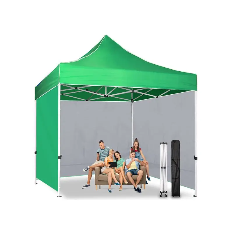 10FT X 10FT Heavy Duty Folding Event Camping Tent Trade Show Party Tent Fireproof Heavy Duty PVC Canopy Container Tent