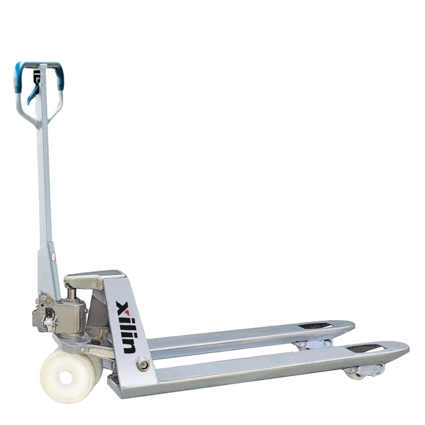 Xilin Multi function hand pallet jack 2500kg 2.5 ton galvanized manual  pallet truck