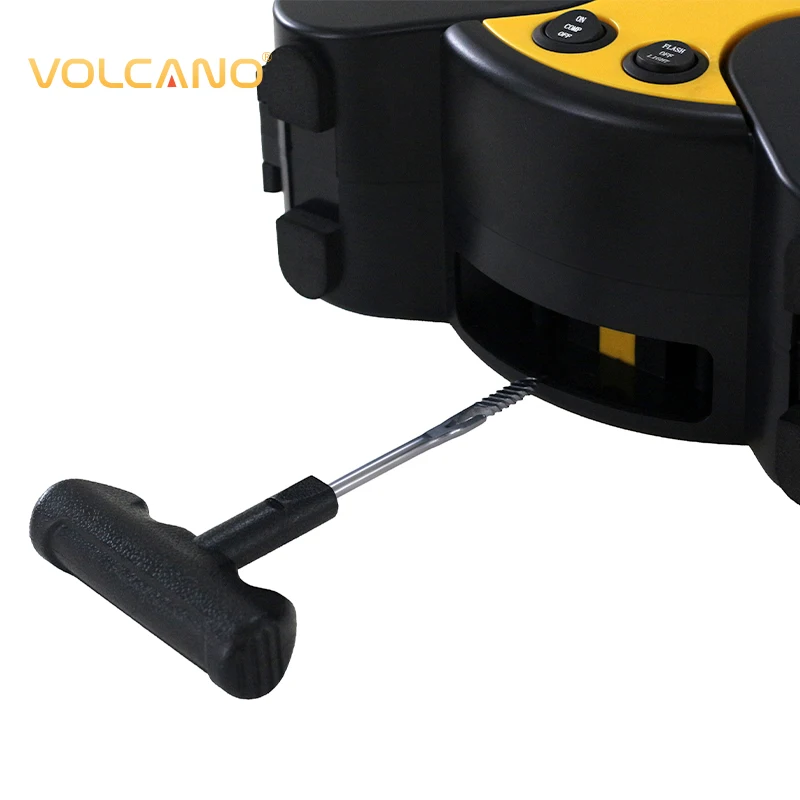 Safety Warning Flashes Lighting Multi-functional Air Compressor Auto Car Accessory T-handle Insert Tool Portable Tire Inflator