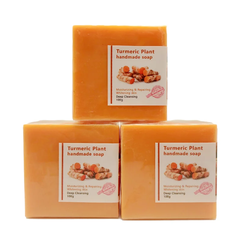  For oil skin wholesale facial natural organic face bar anti acne turmeric handmade tumeric