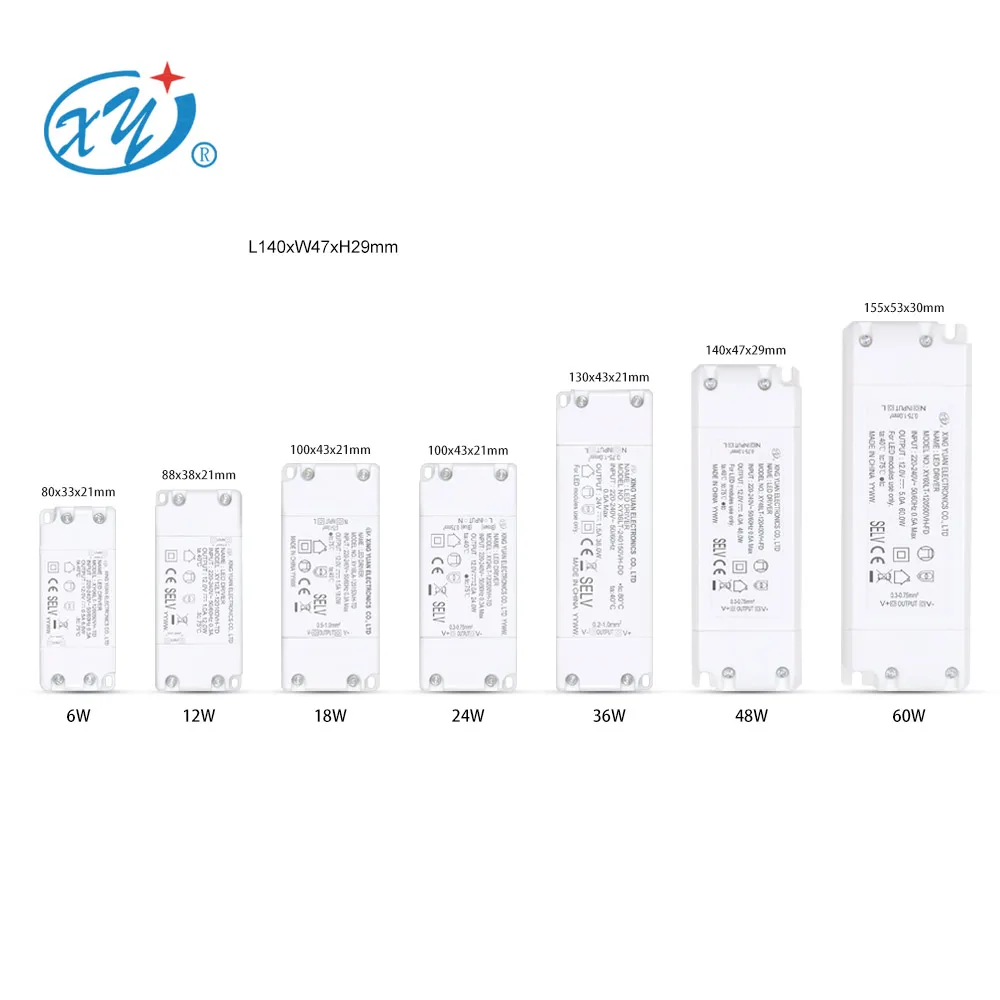 OEM Flicker Free Led Driver 9V 12V 15V 24V 350Ma 500Ma 1000Ma 1500Ma 10W 10Watt 12W 24W 36W 45W 50W 60W Isolated Built-In Driver
