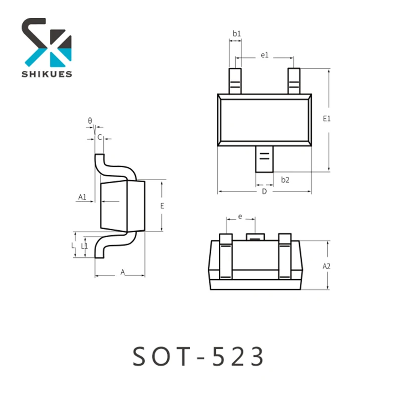 SHIKUES High Quality SK2301AAT SOT-523 Package Mosfet Bridge Rectifier Semiconductor P-channel
