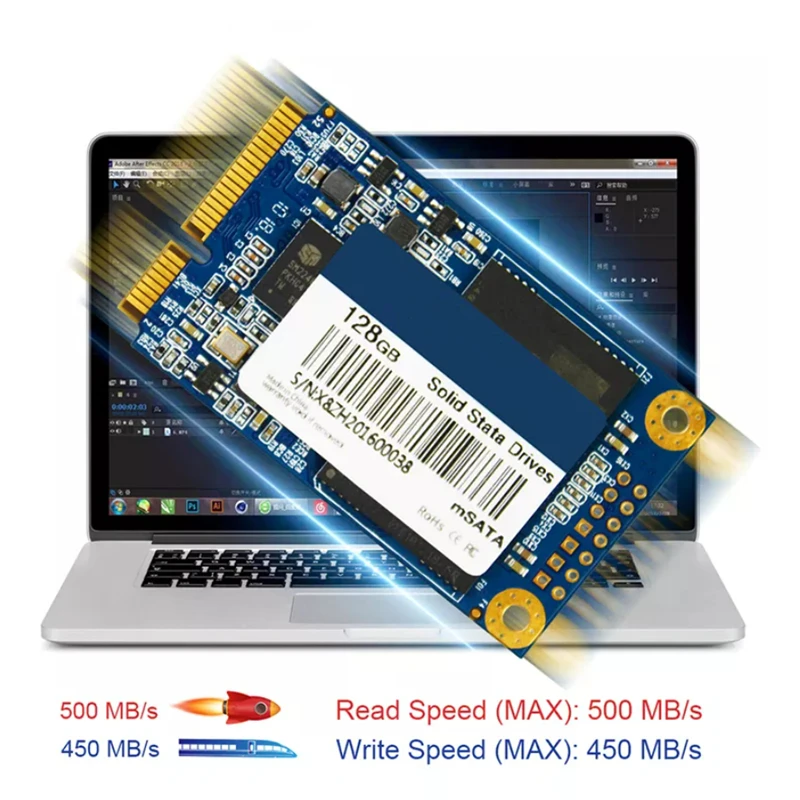 MSATA SSD 1TB 512GB 256GB 128GB SSD Msata Internal SSD 128 gb drive solid state hard drive for mini pc