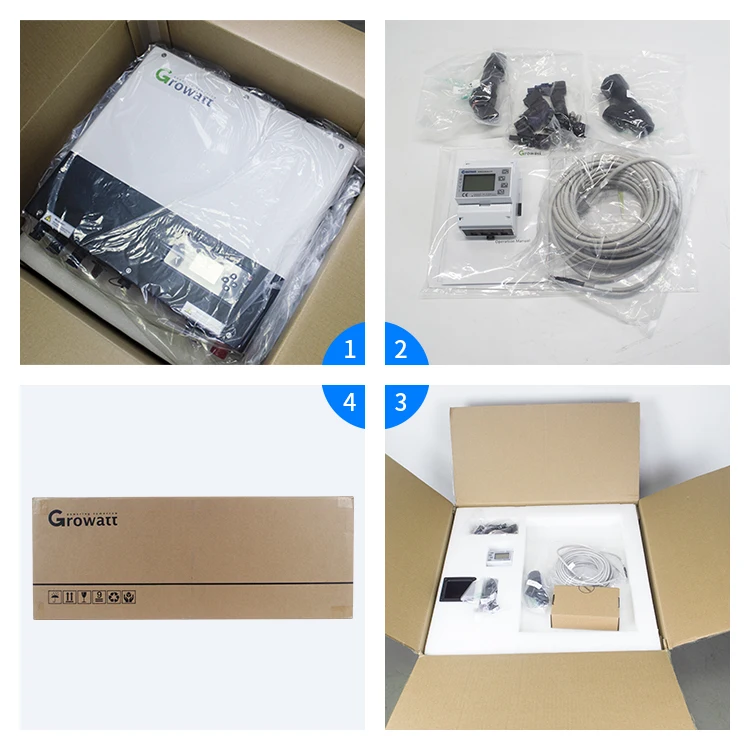 Growatt hybrid solar inverter with mppt charge controller 3kw 5KW 6KW 8KW 10KW  three phase Growatt Hybrid Inverter