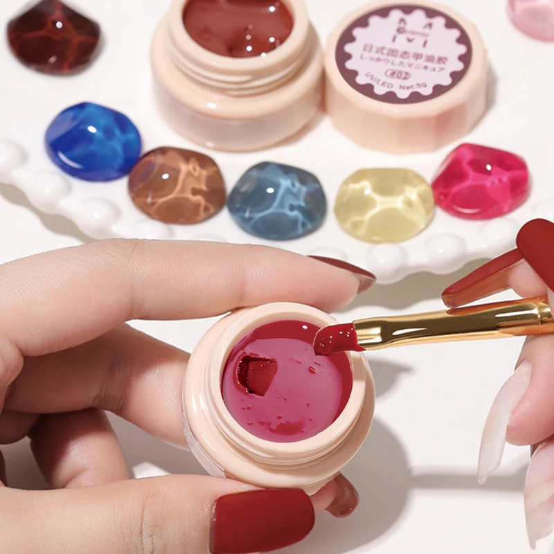 Nail Arts supply customized brand painting soak off uv Solid Cream Gel 112 colors solid nails gels polish