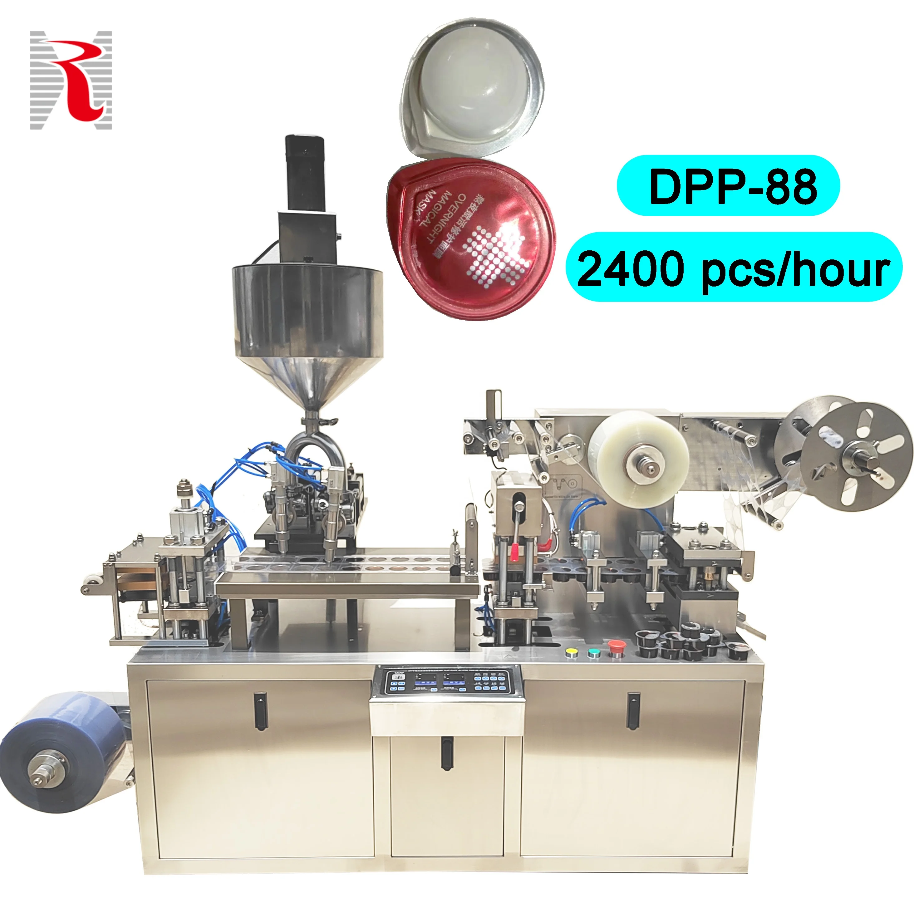 New Patent DPP Series Automatic Sauce Chili Sauce Peanut Butter Ketchup Paste Aluminum Plastic Liquid Blister Packaging Machine