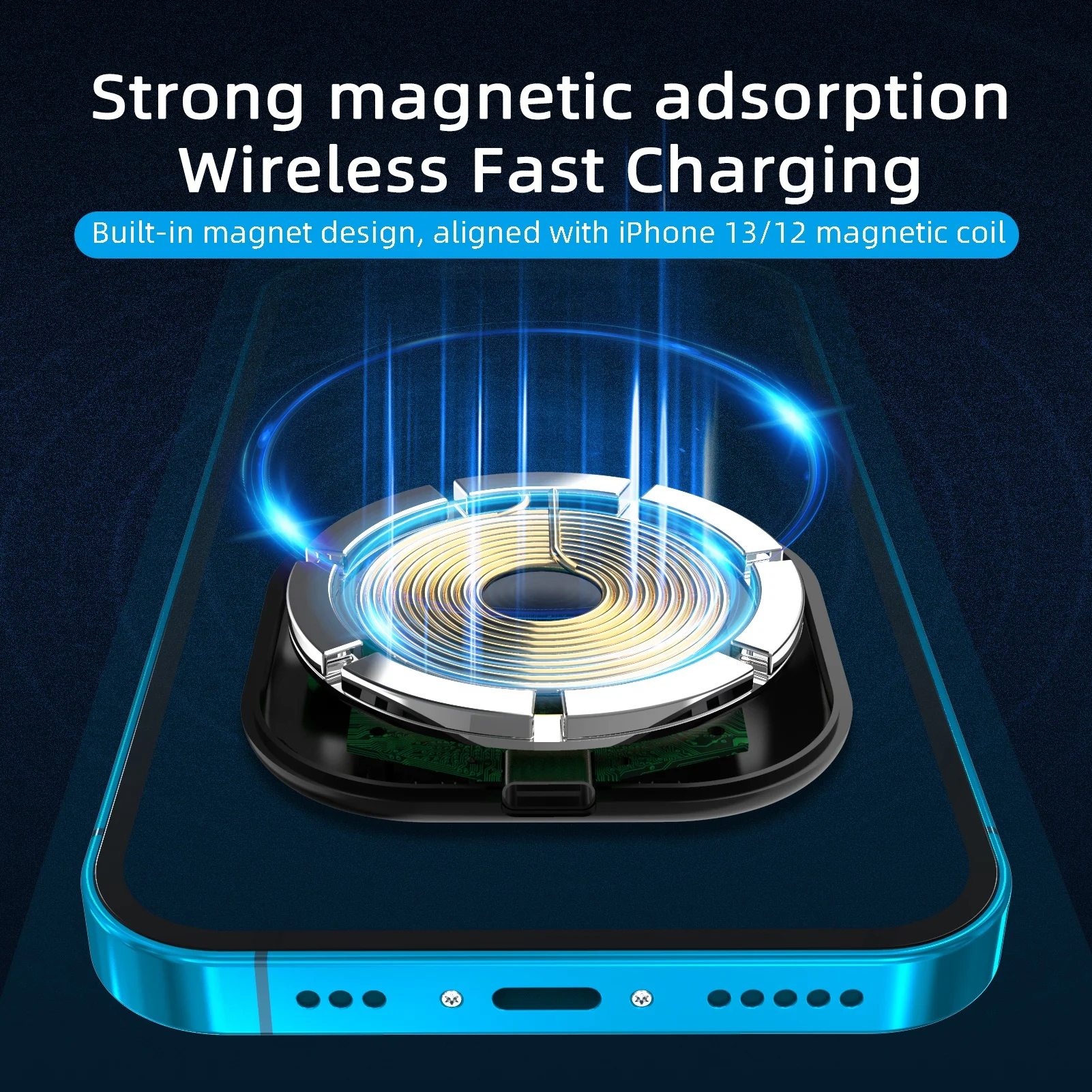 ODIER 2023 3 in 1 mag safe magnetic smart sensor car phone wireless charger magnetic car phone holder