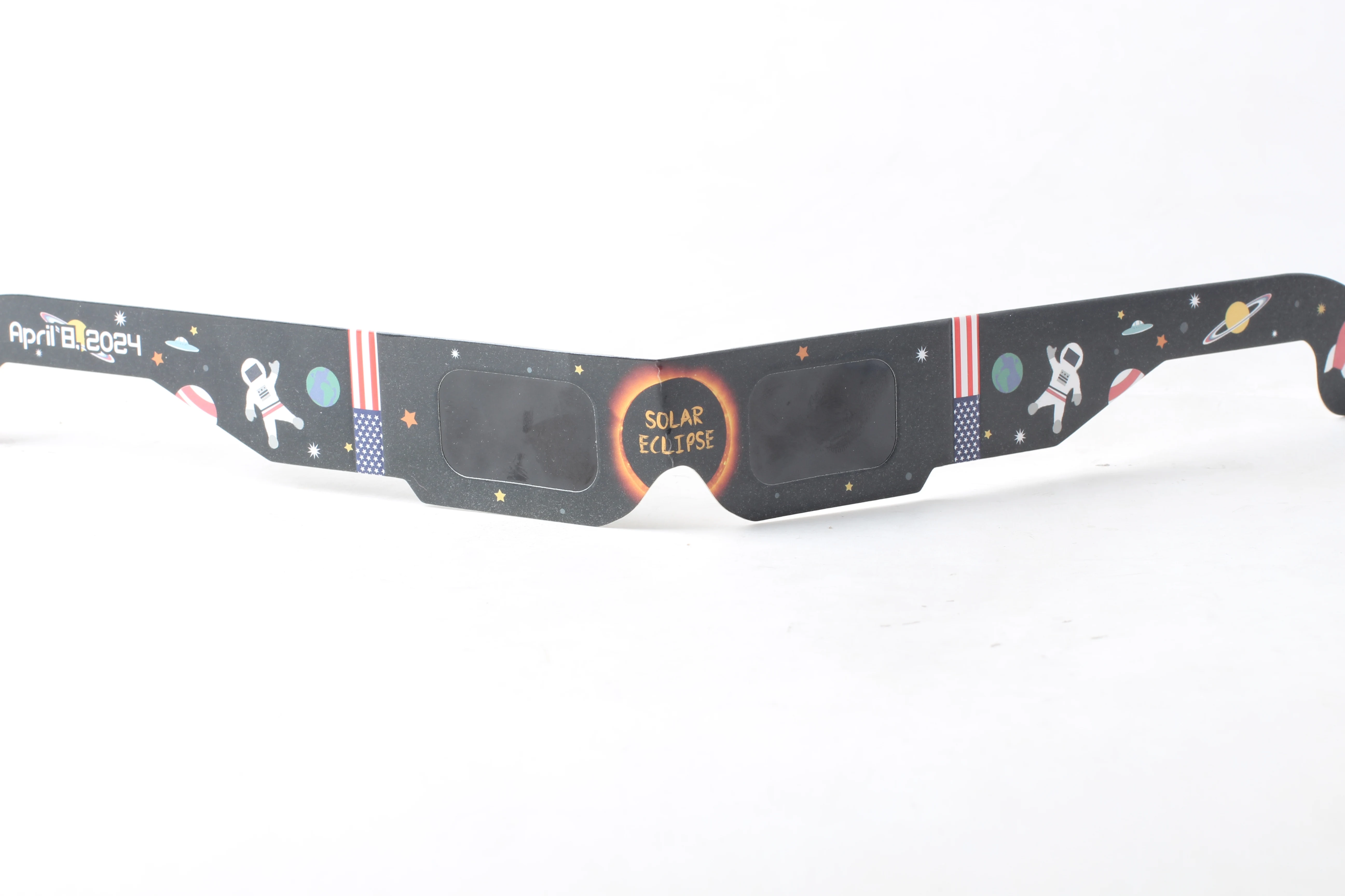 2023 Total Solar Eclipse Fireworks Light Separation Paper 3D Eclipse Glasses