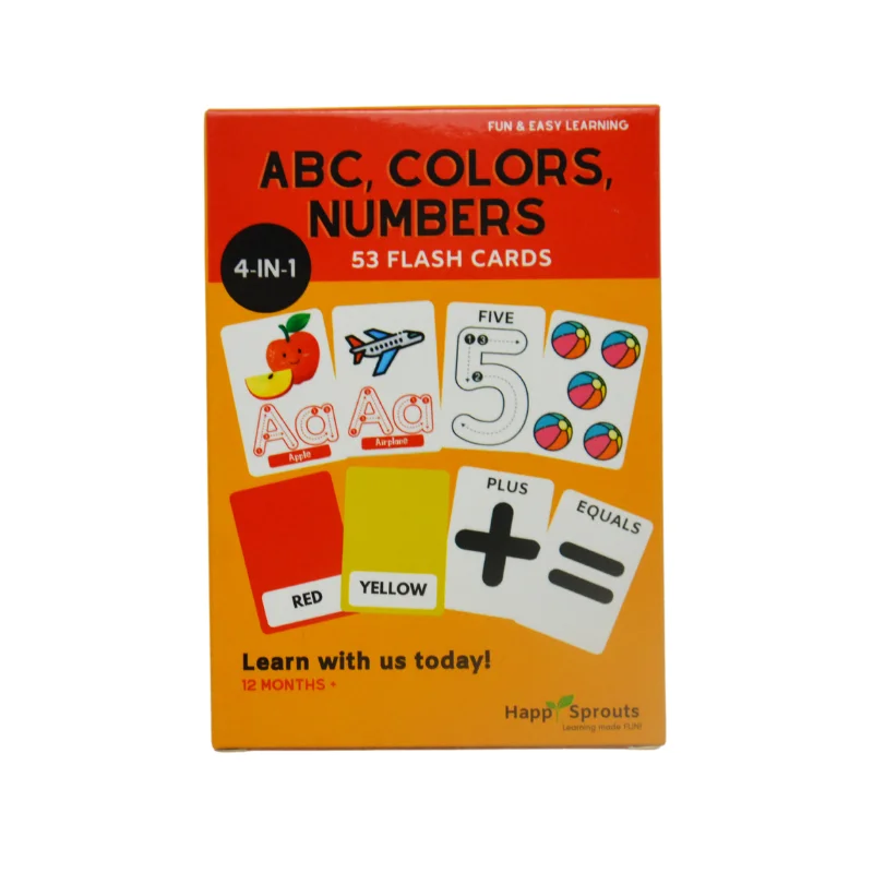 OEM Custom Printed Learning Flash Cards for Kids Educational Memory Game Made of Paper