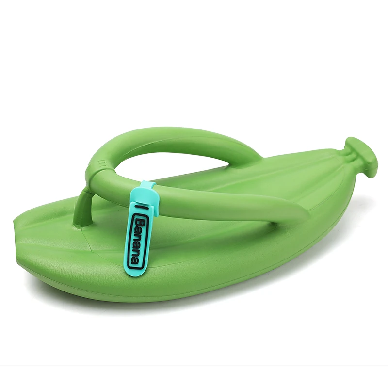 Henghao New Design Pvc Anti-Slip Unisex Flip Flops Banana Soft Reflexology Flip Flop Summer Flip Flops For Women