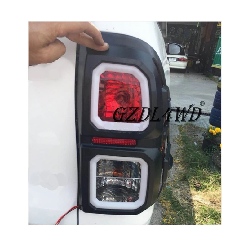 Body Kit LED Taillights Cover With LED lights Cover Trims For Hilux Revo